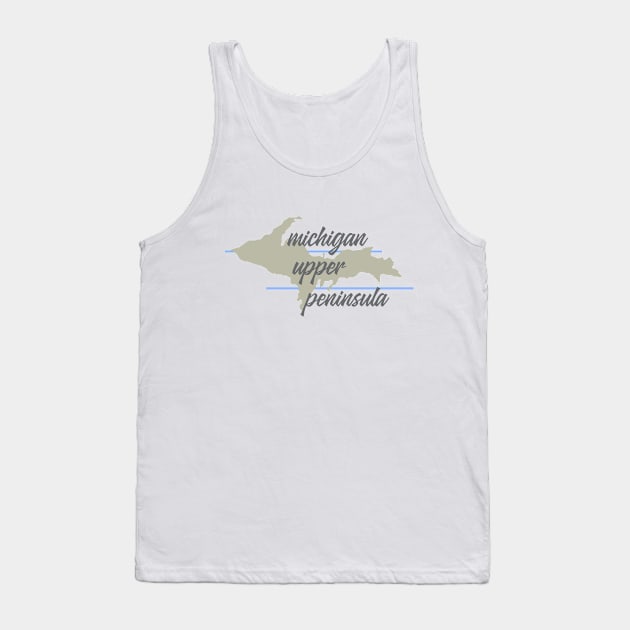 Michigan Upper Peninsula Tank Top by Dale Preston Design